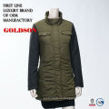 Chaqueta de relleno elegante de resorte de las niñas de Rusia Casual Slim Fit Jacket